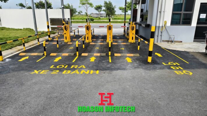 Cổng Kiểm Soát Xe 2 Bánh Tự Động Ra Vào Nhà Máy